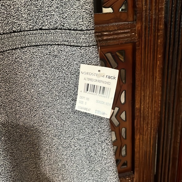 NWT THEORY Raneid K Wool Felt Knit Light Heather Wool Sleeveless A-Line Dress - Picture 5 of 5